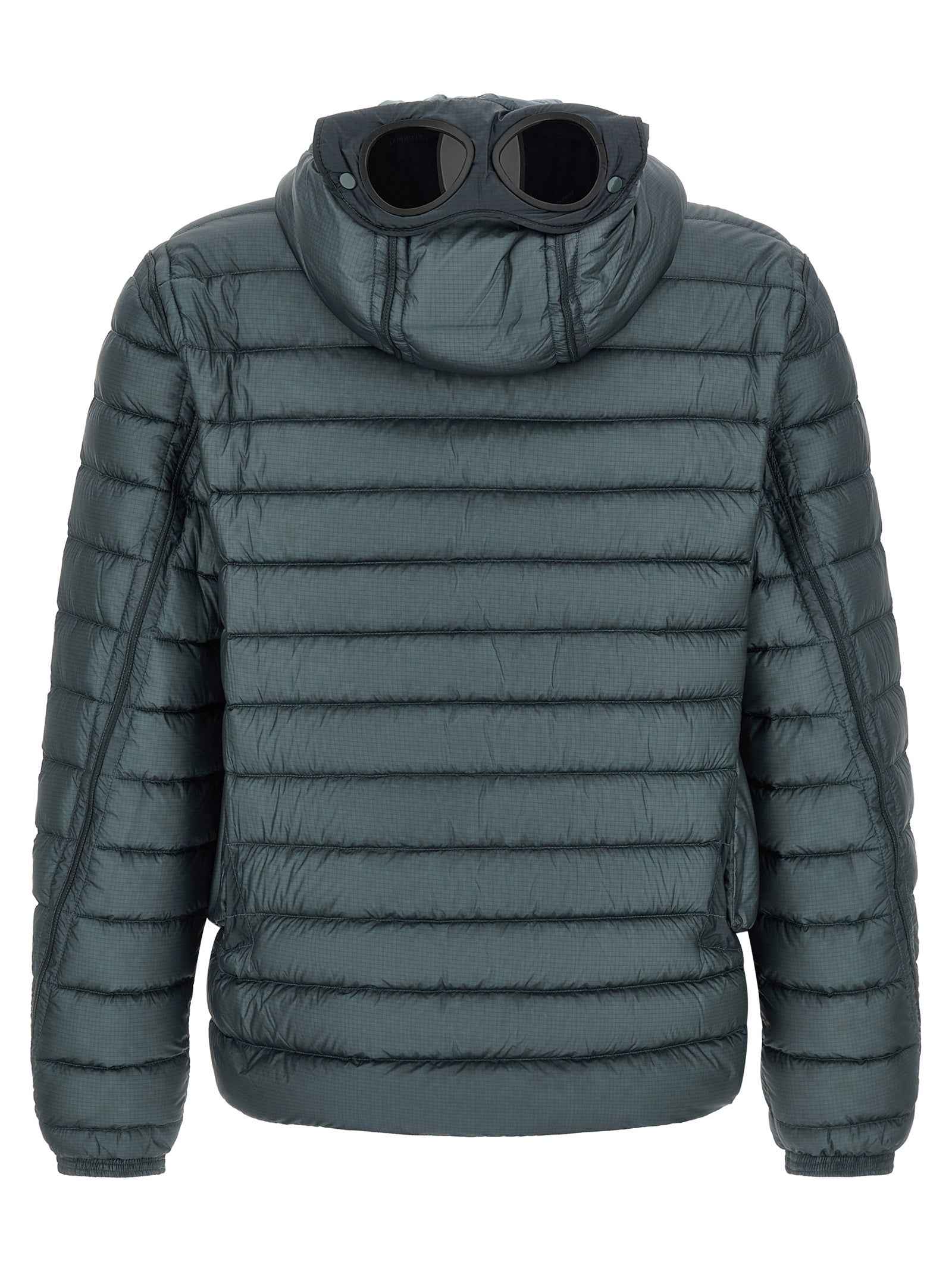 Blue Polyamide Full-Length Jacket