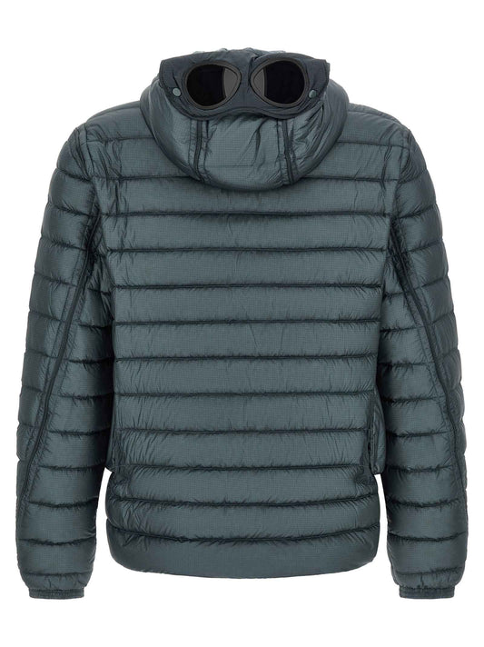 Blue Polyamide Full-Length Jacket
