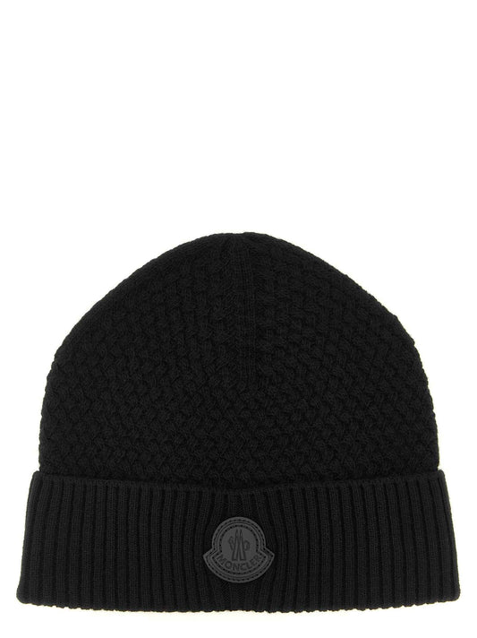 Black Leather Beanie