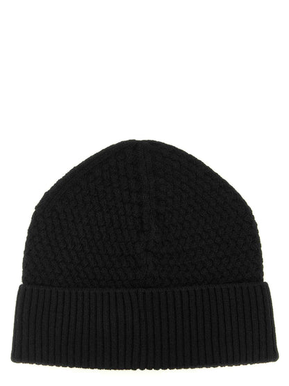 Black Leather Beanie