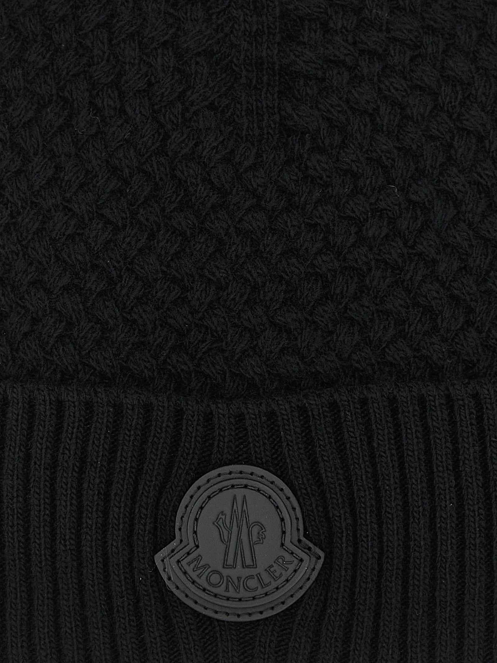 Black Leather Beanie
