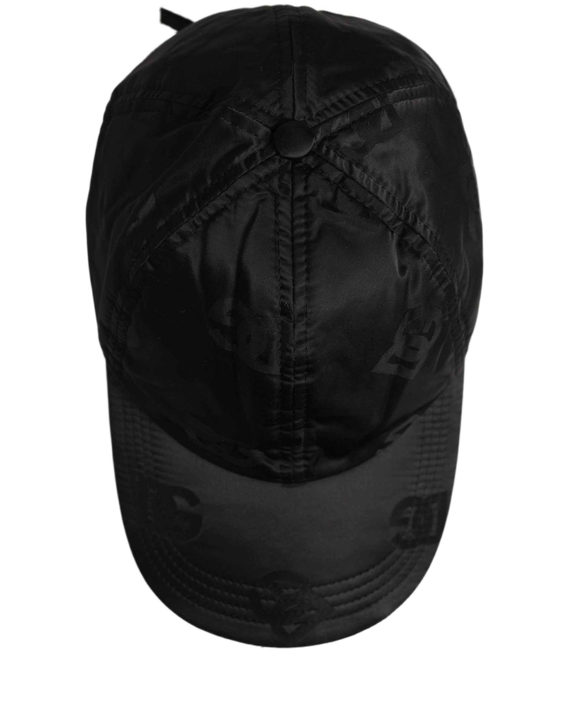 Men Black DG Monogram Baseball Capello Hat