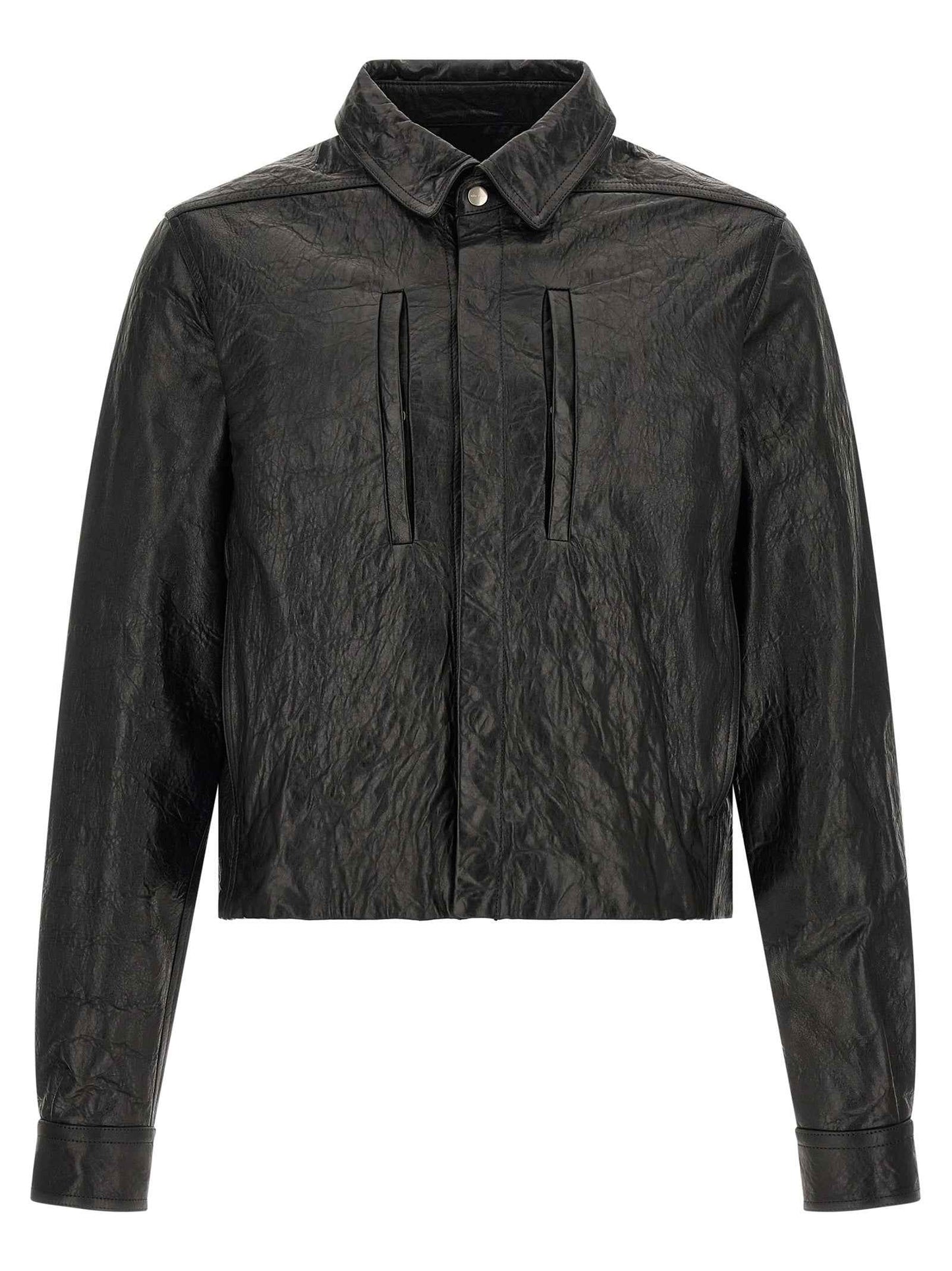 Black Lamb Leather Leather Jacket