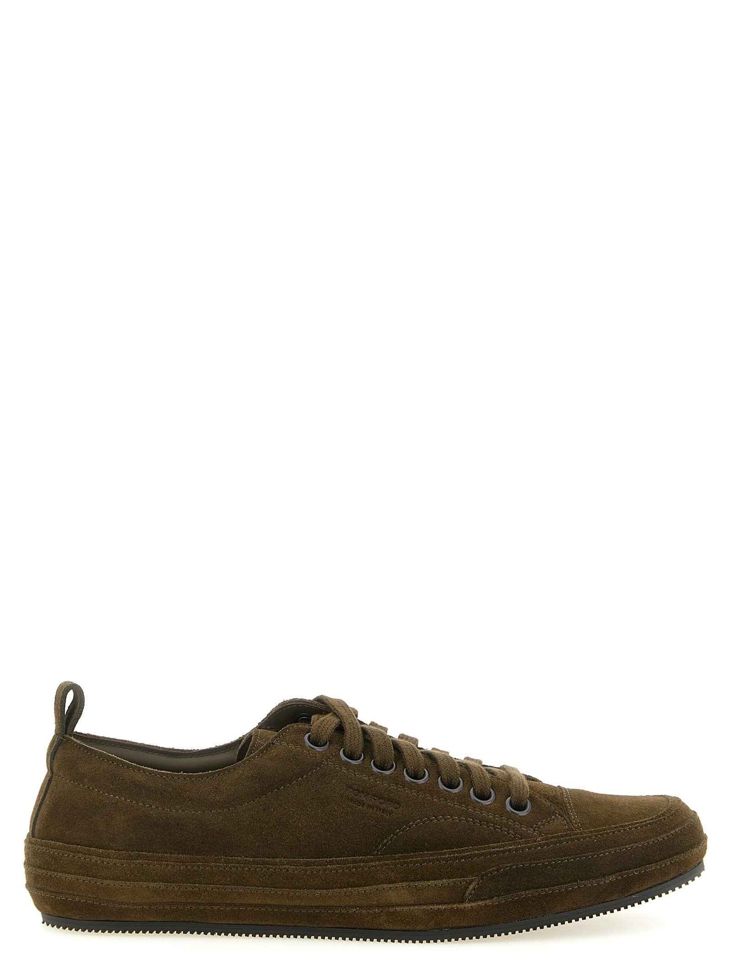 Bicolor Leather Low Top Sneakers