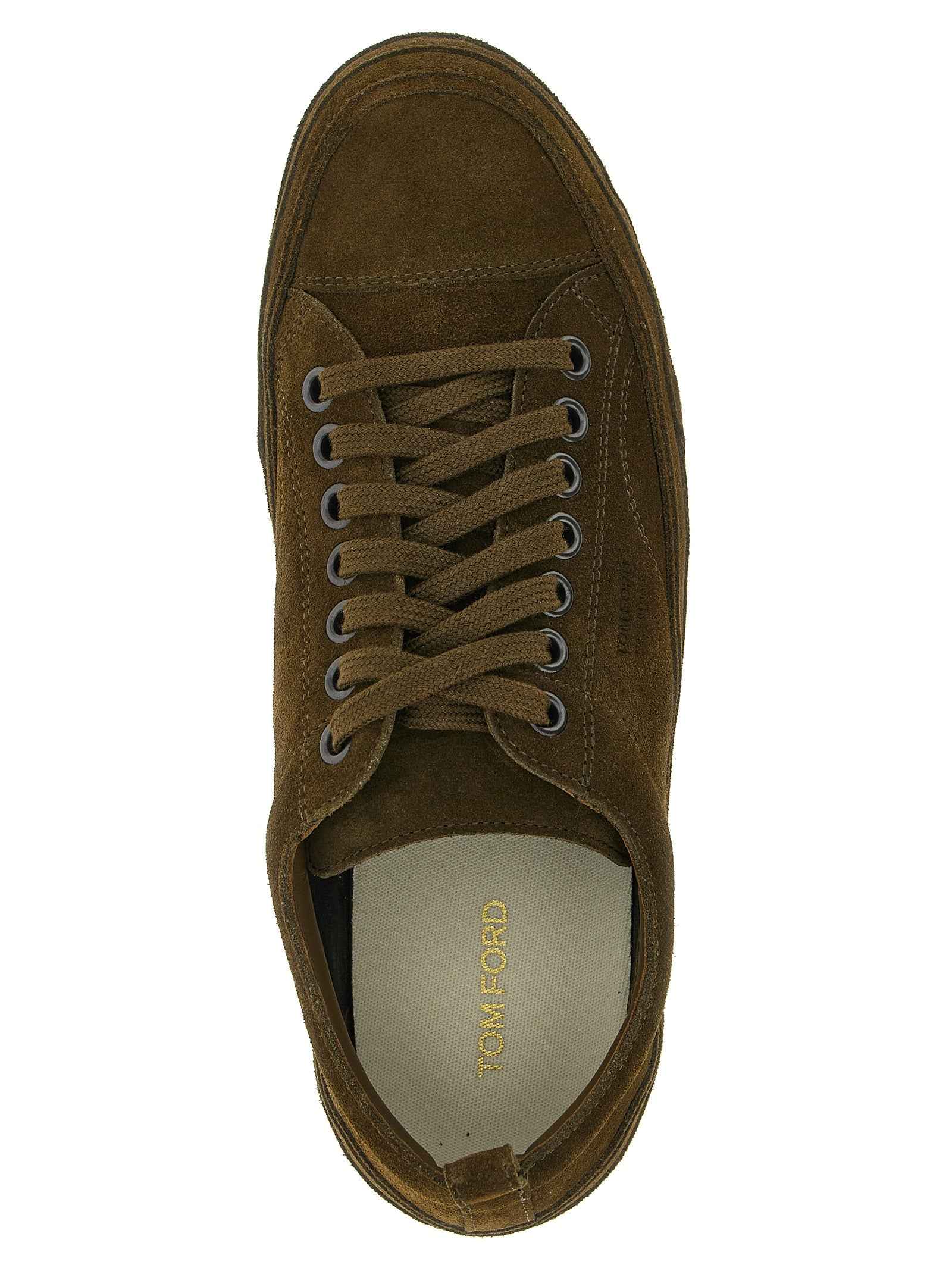 Bicolor Leather Low Top Sneakers