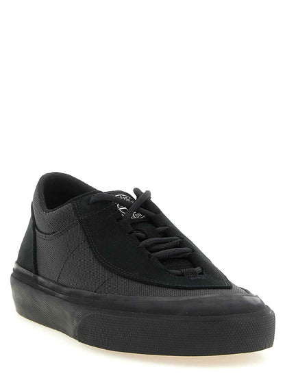 Black Cotton Low Top Sneakers