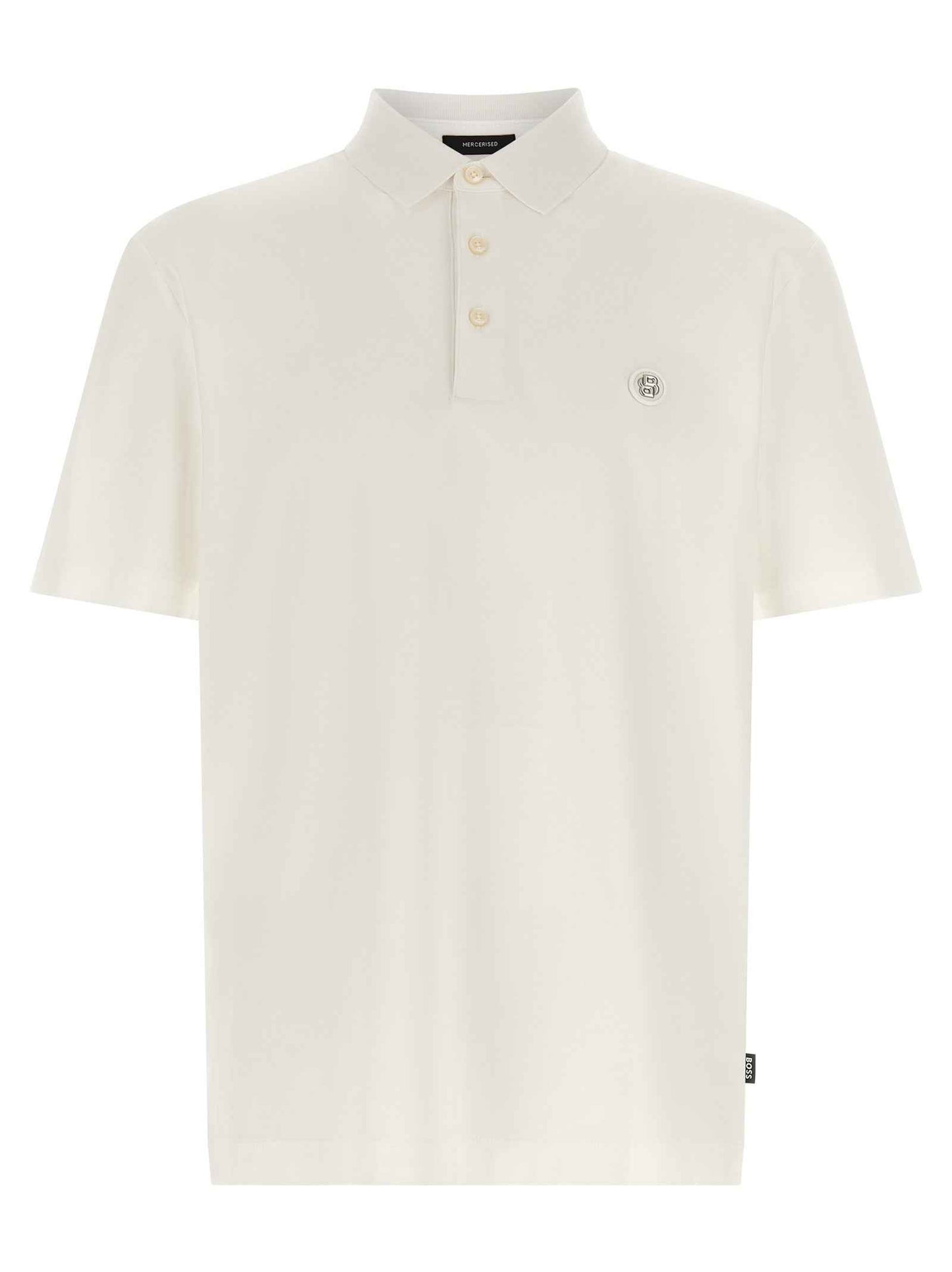 White Cotton Polo Shirt