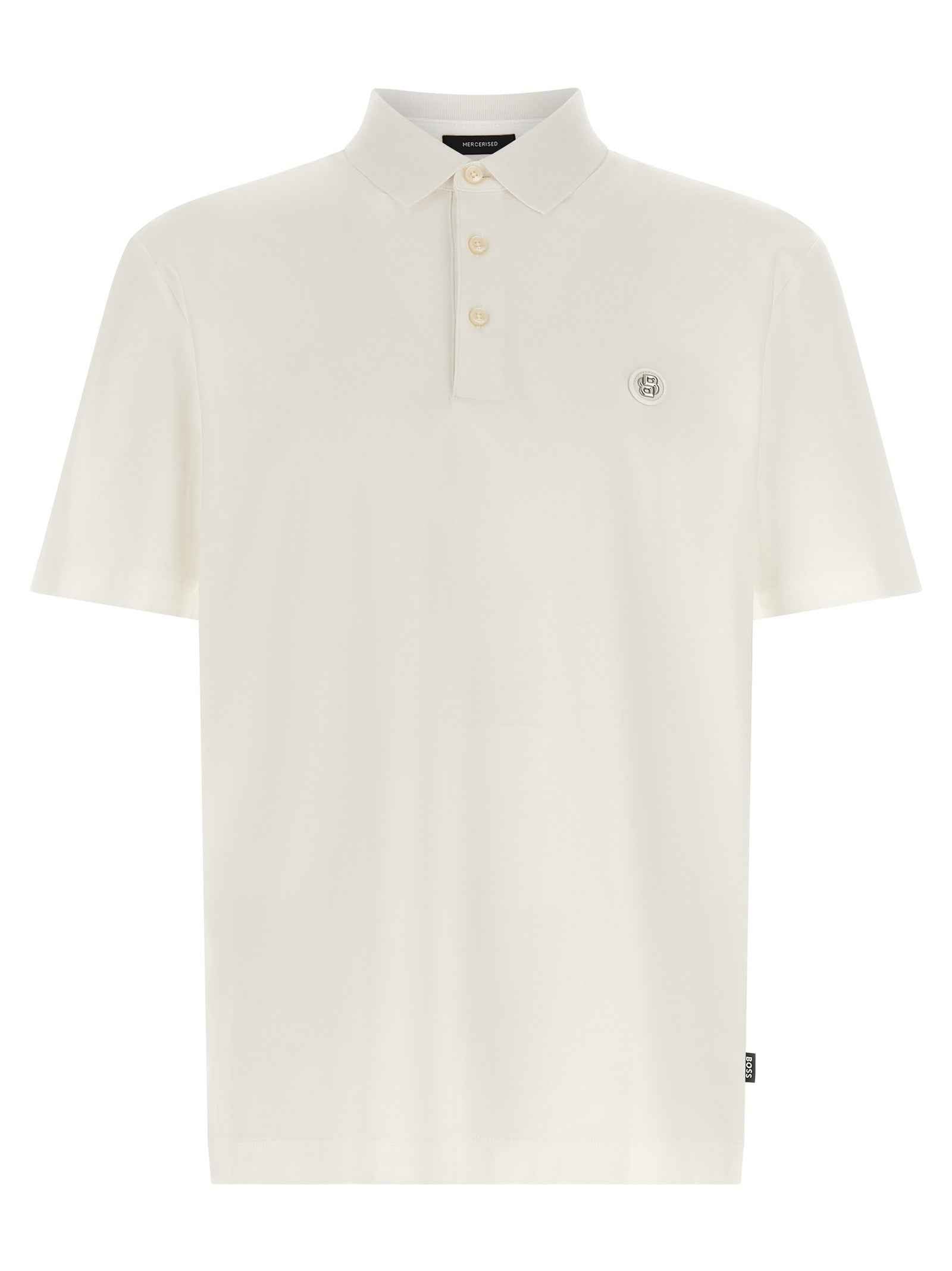 White Cotton Polo Shirt