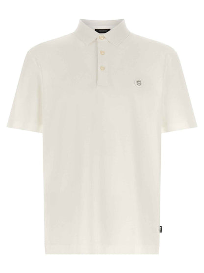 White Cotton Polo Shirt