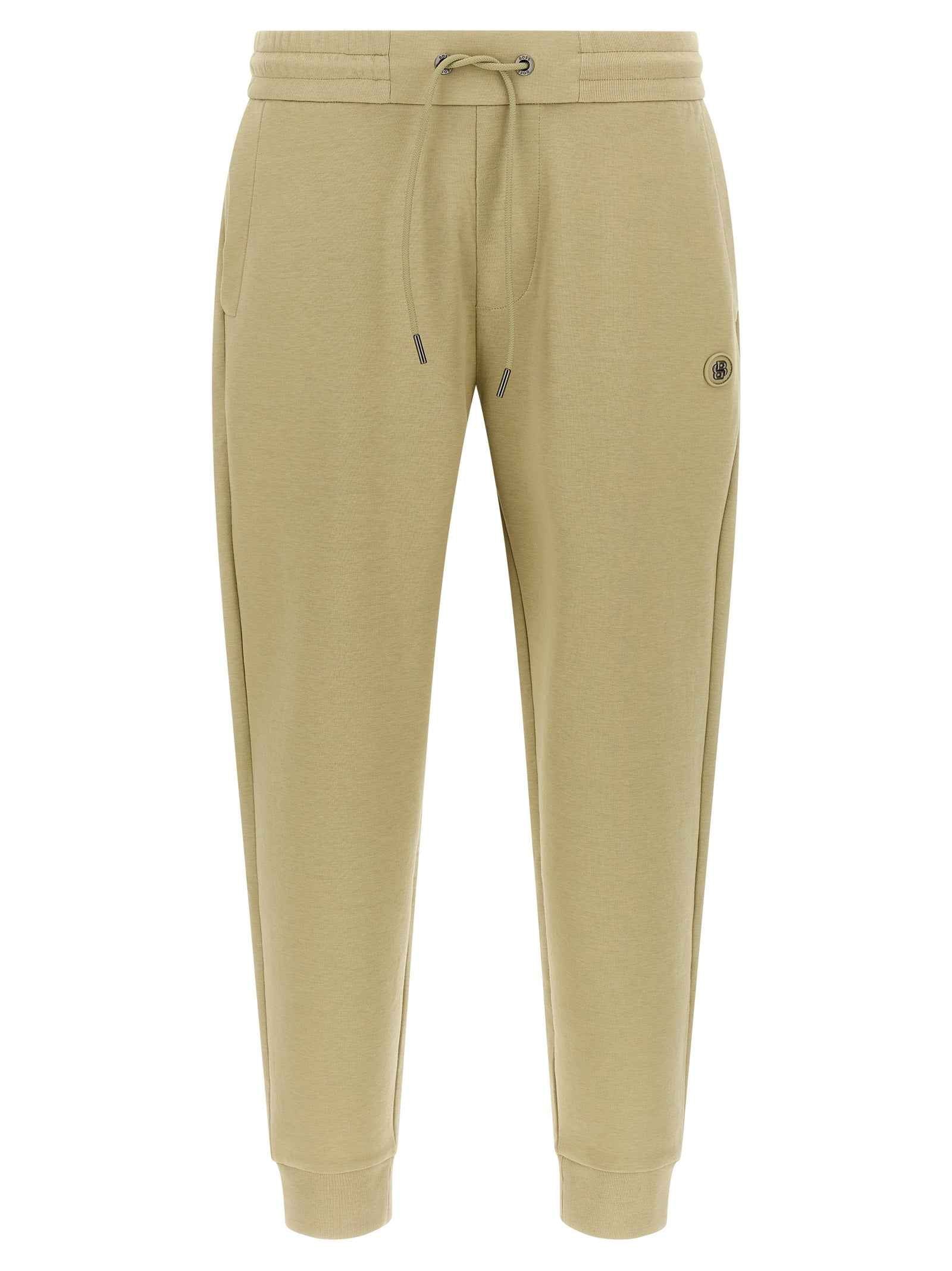 Beige Cotton Joggers (Workout Pants)