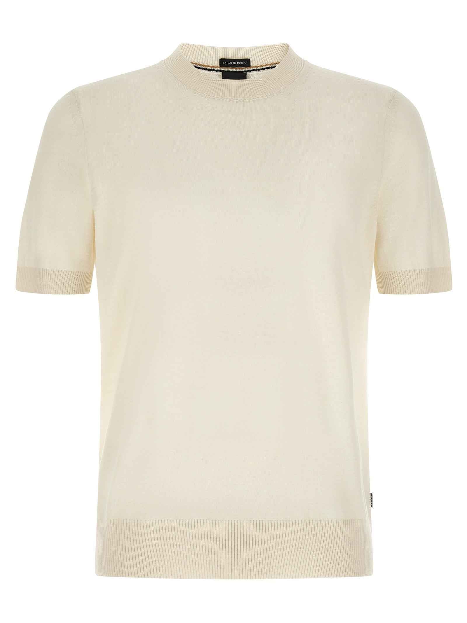 White Virgin Wool T-Shirt