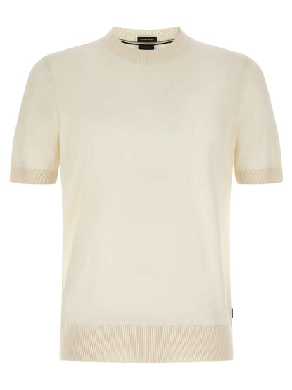 White Virgin Wool T-Shirt