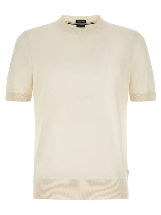 White Virgin Wool T-Shirt