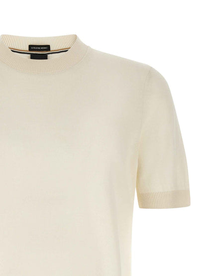 White Virgin Wool T-Shirt