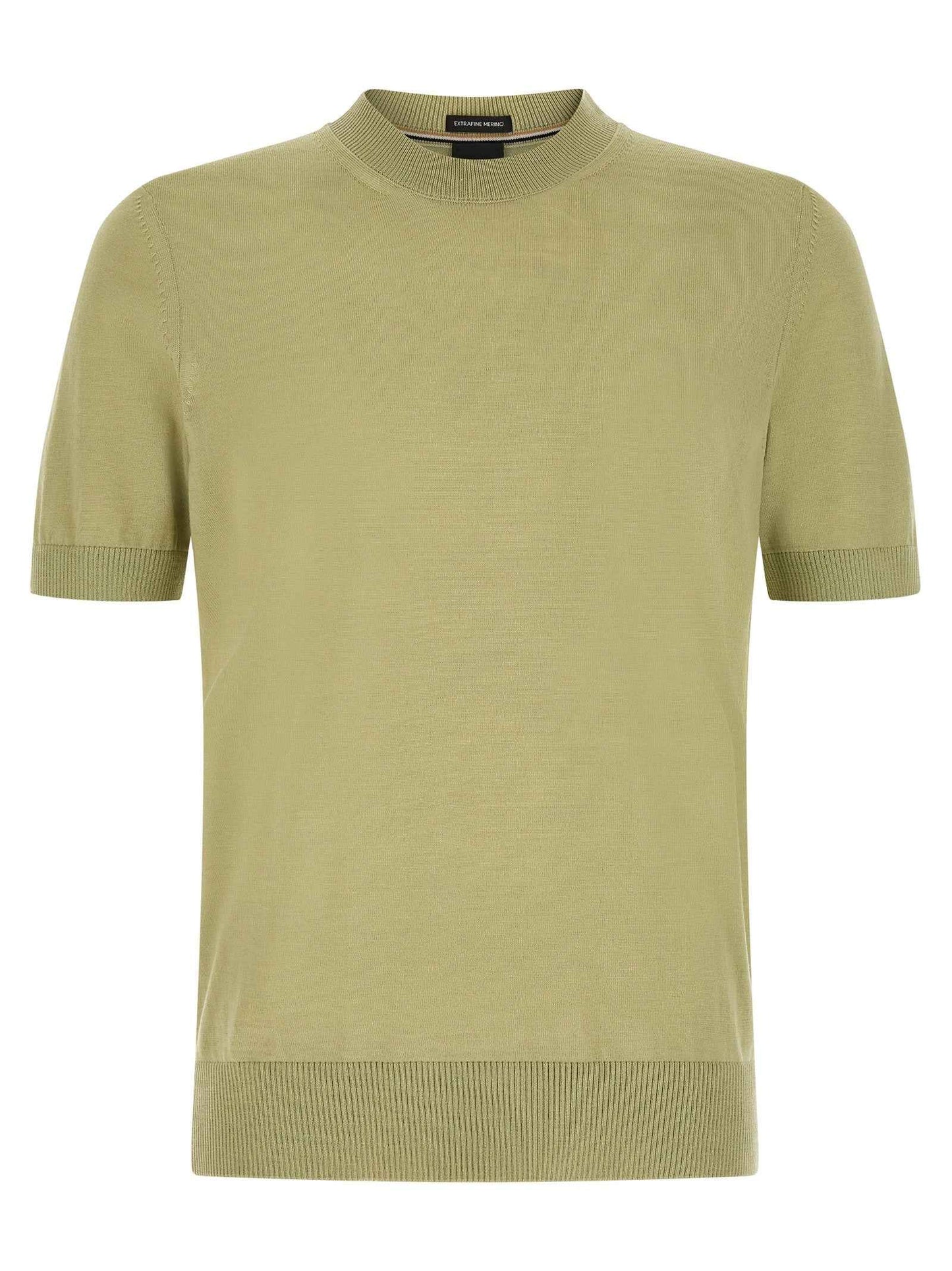 Bicolor Virgin Wool T-Shirt