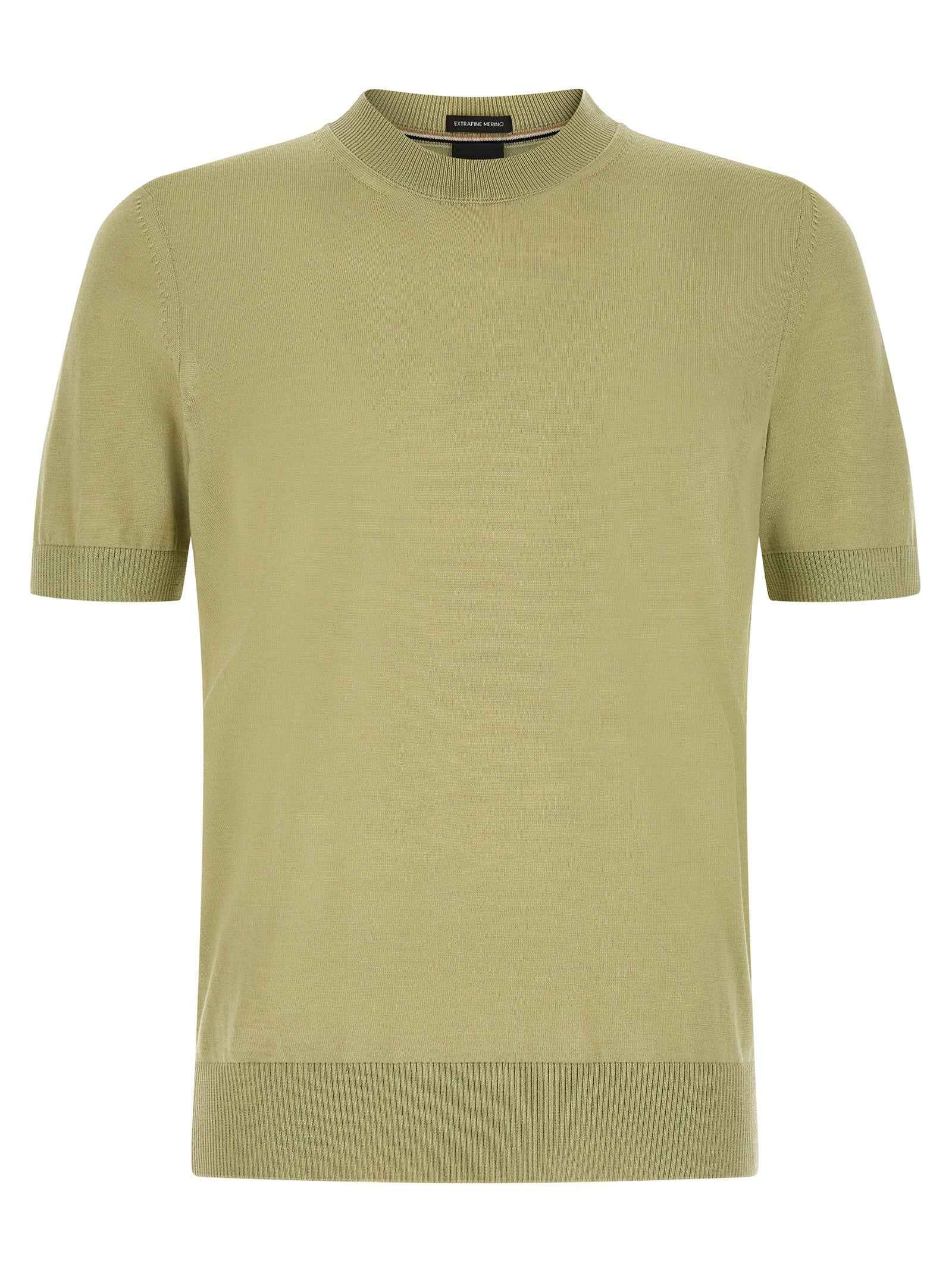 Bicolor Virgin Wool T-Shirt