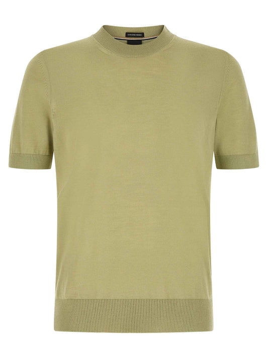 Bicolor Virgin Wool T-Shirt