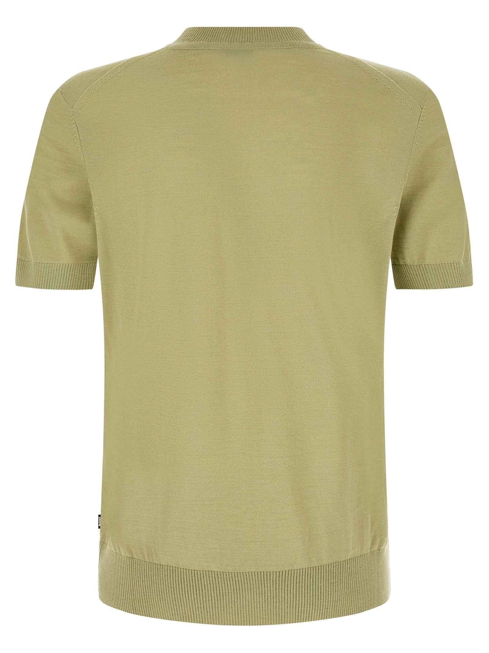 Bicolor Virgin Wool T-Shirt