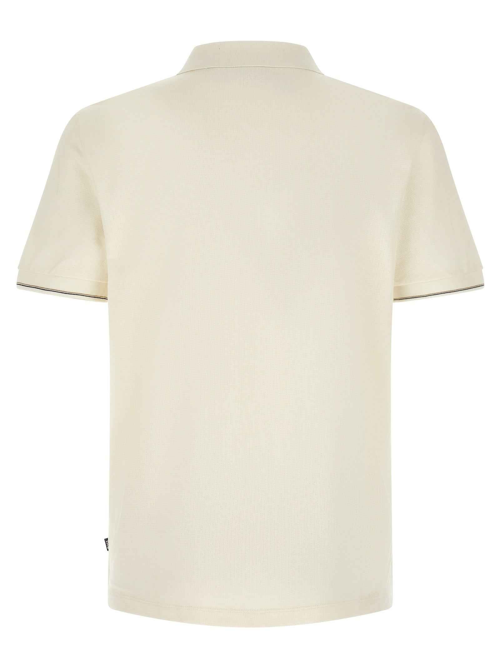 Beige Cotton Polo Shirt
