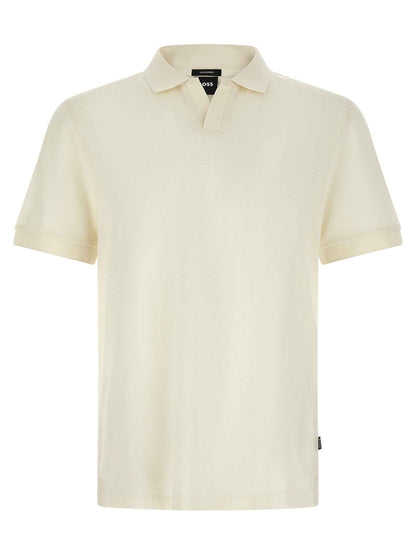 White Cotton Polo Shirt