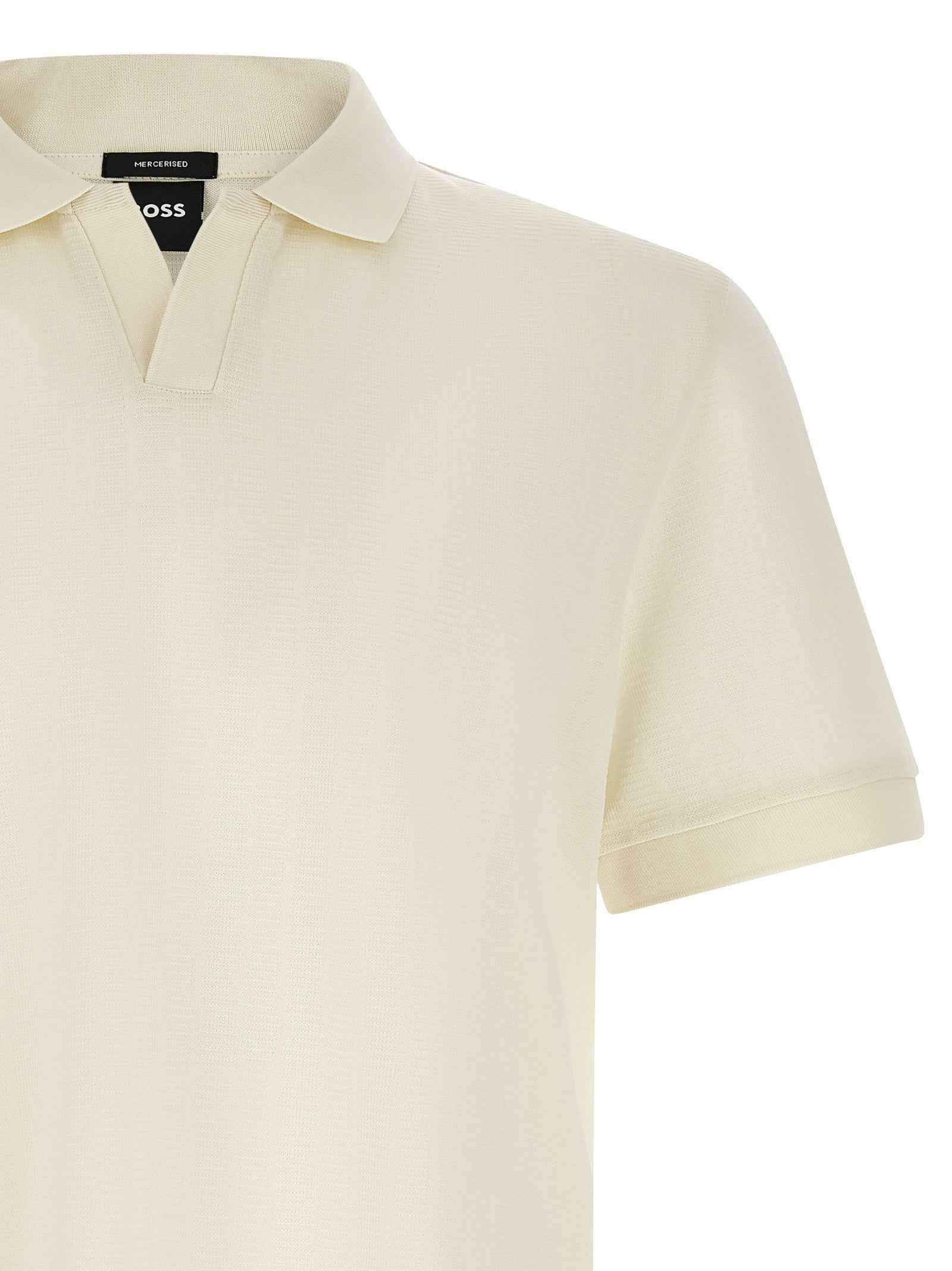 White Cotton Polo Shirt
