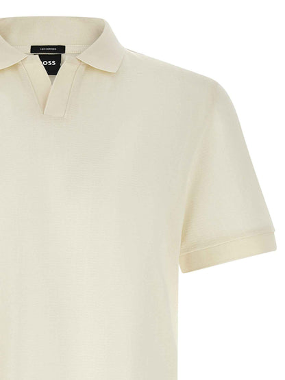 White Cotton Polo Shirt