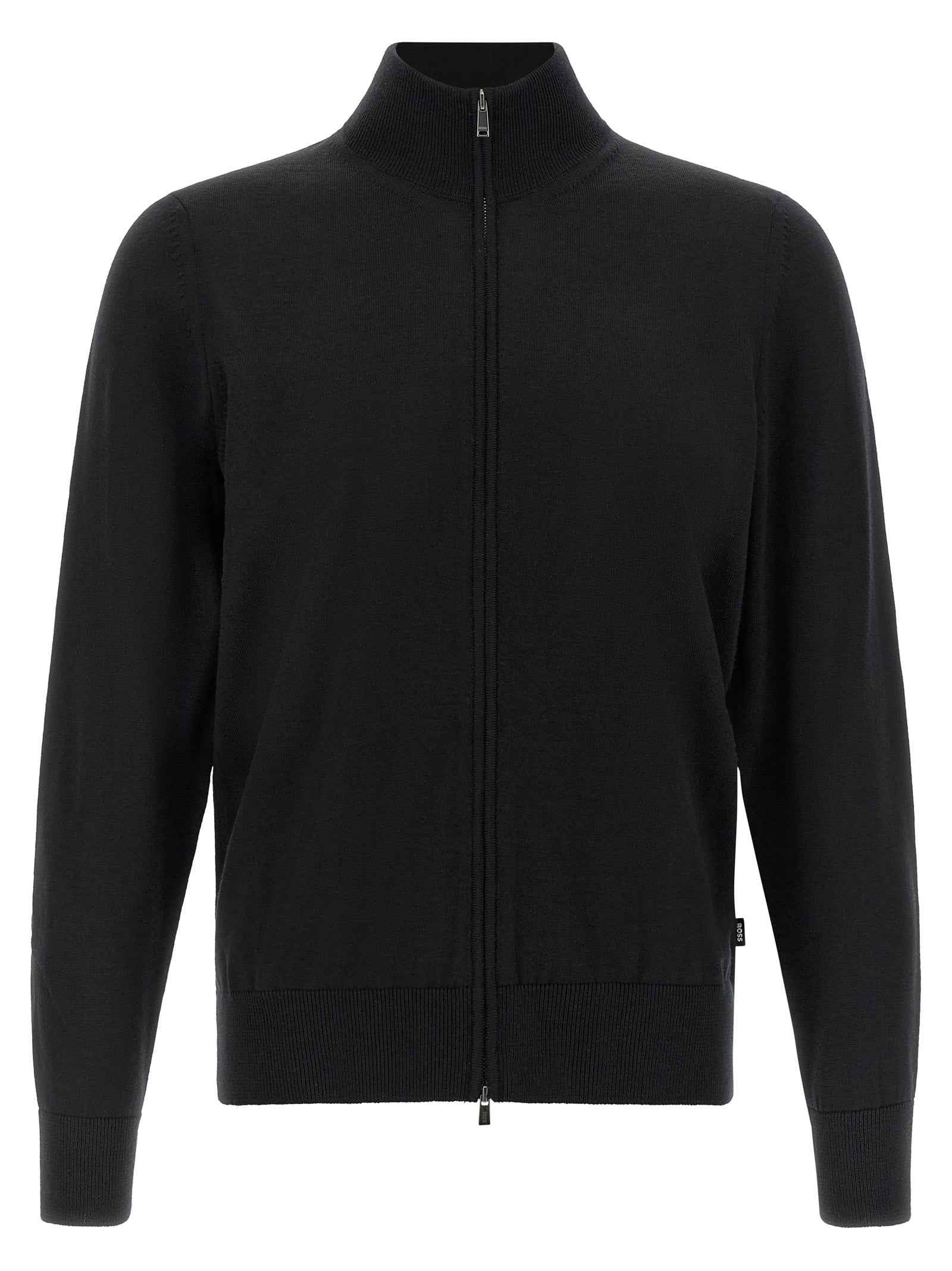 Black Virgin Wool Cardigan