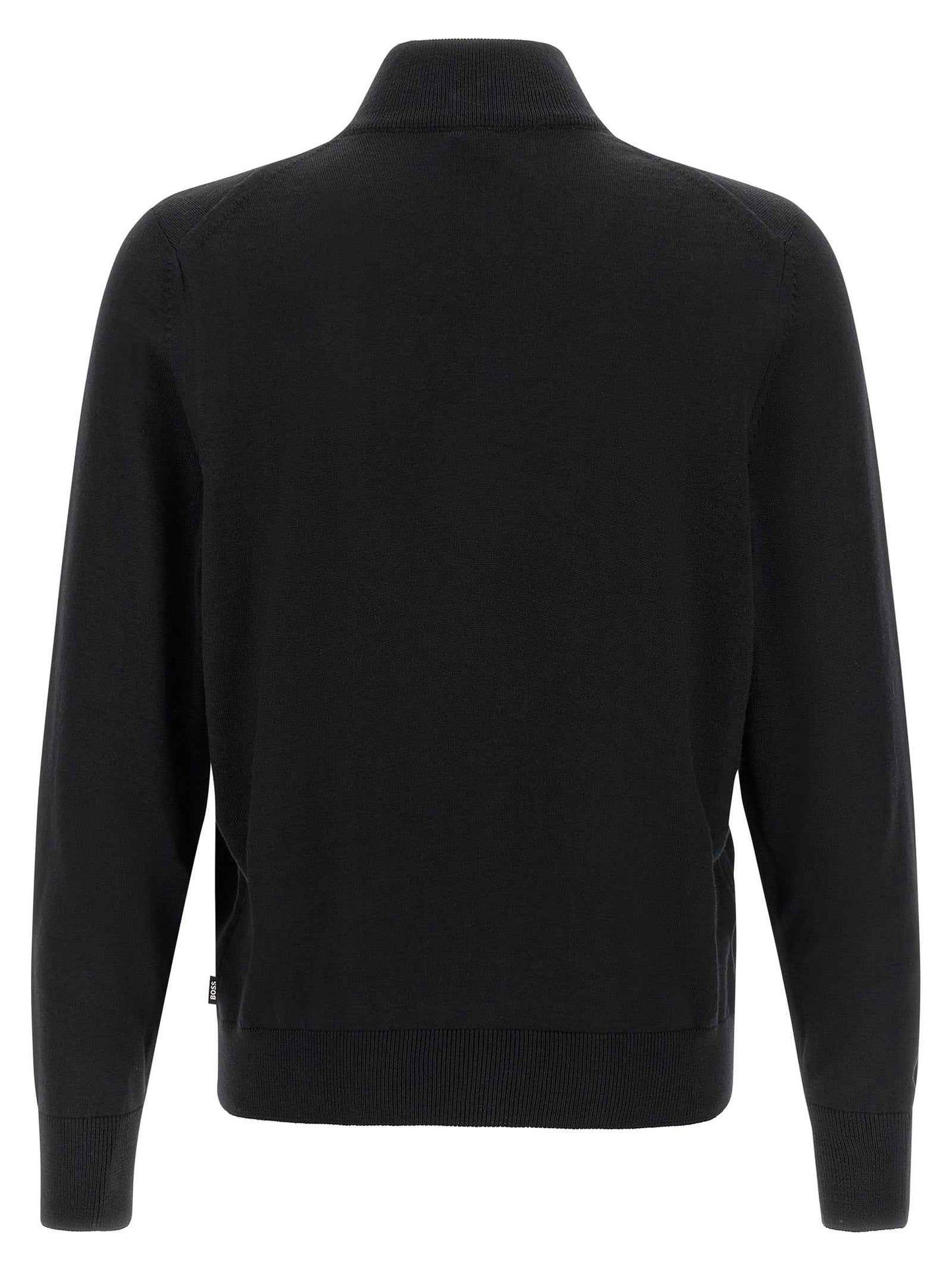 Black Virgin Wool Cardigan