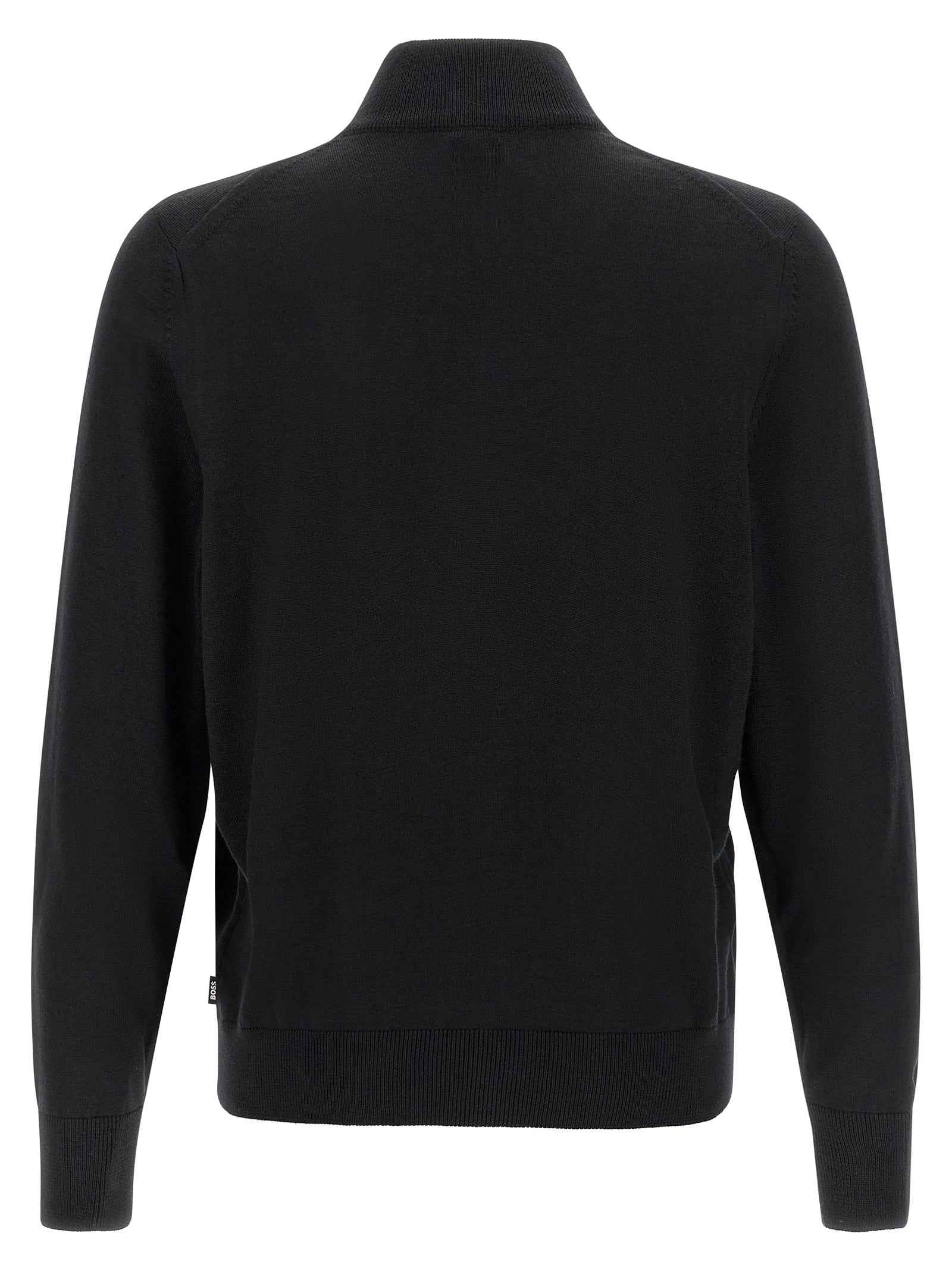 Black Virgin Wool Cardigan