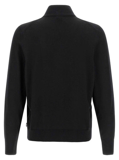 Black Virgin Wool Cardigan