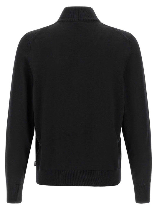 Black Virgin Wool Cardigan