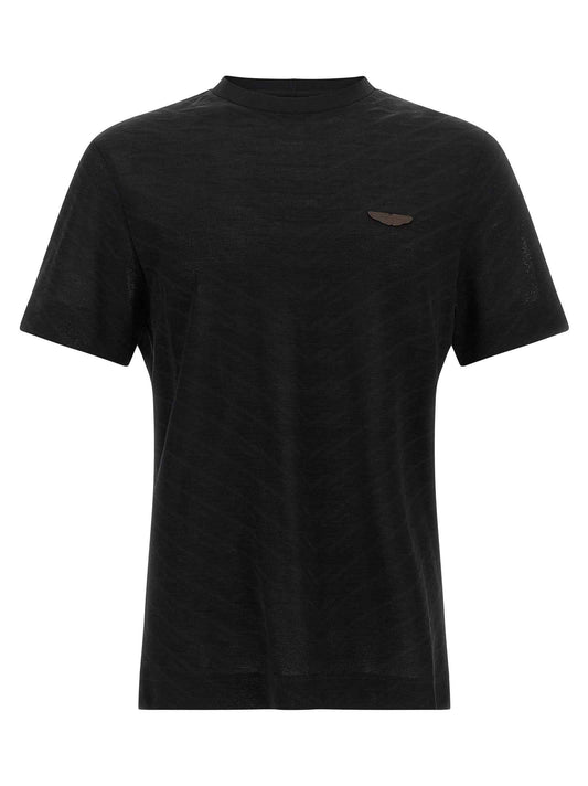 Black Cotton T-Shirt