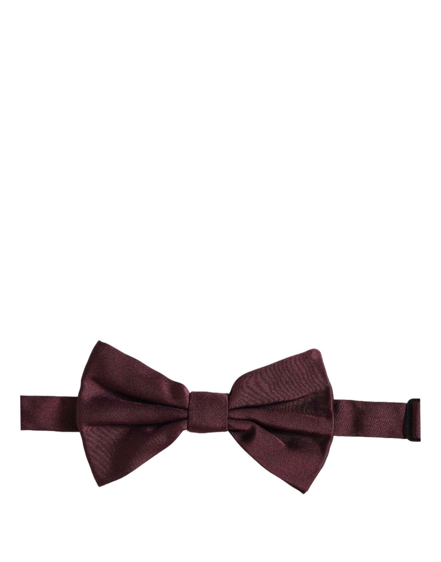 Men Maroon 100% Silk Adjustable Neck Papillon Bow Tie