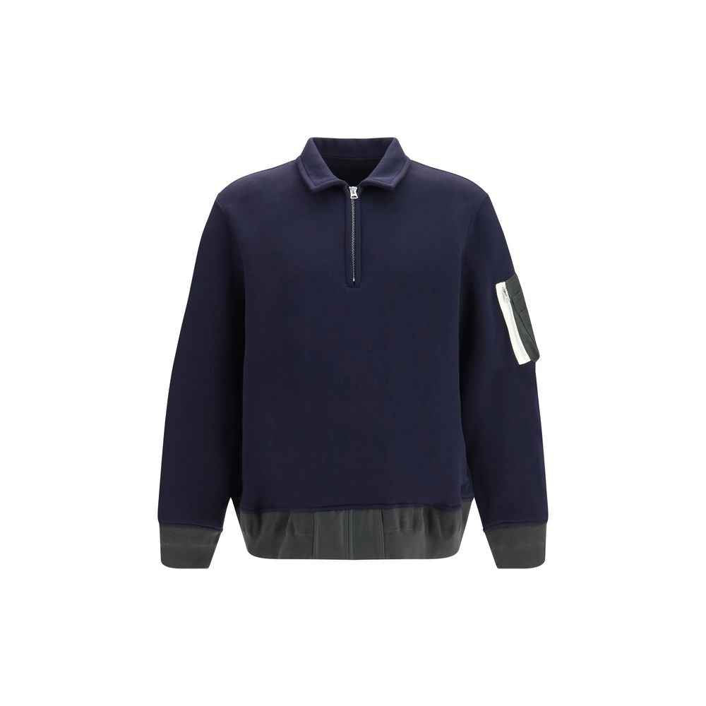 Blue Cotton Polo Shirt
