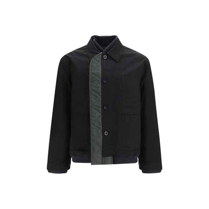Black Nylon Bomber