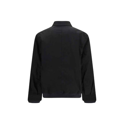 Black Nylon Bomber