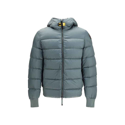 Bicolor Goose Down Full-Length Jacket