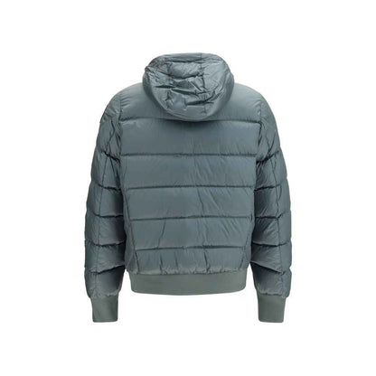 Bicolor Goose Down Full-Length Jacket