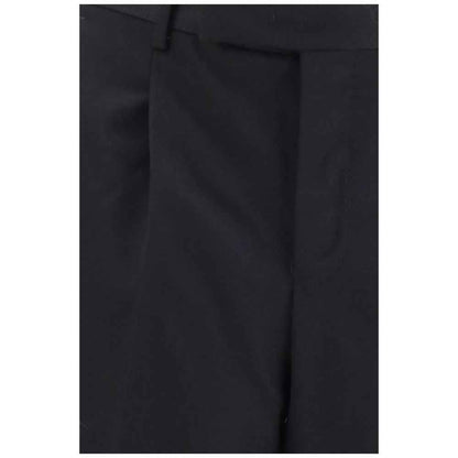 Black Wool Oves Aries Casual Pants