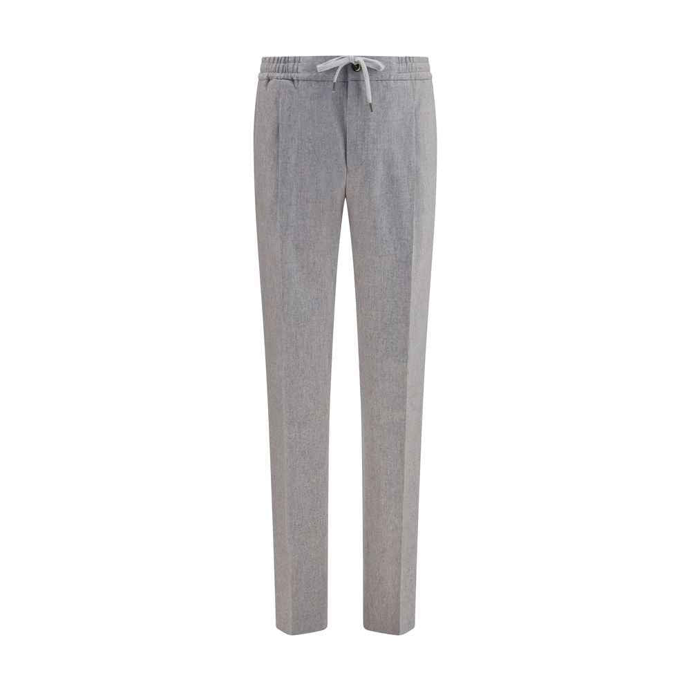 Gray Wool Oves Aries Casual Pants