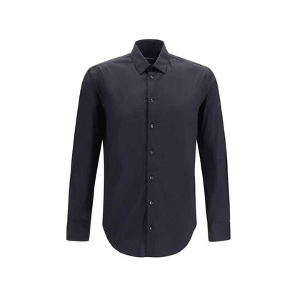 Black Cotton Dress Shirt