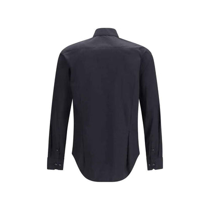 Black Cotton Dress Shirt