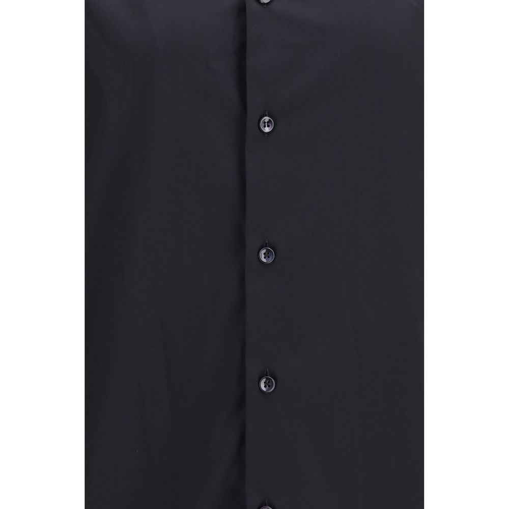 Black Cotton Dress Shirt