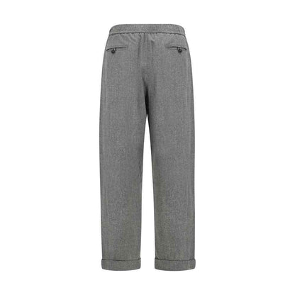 Gray Wool Oves Aries Casual Pants
