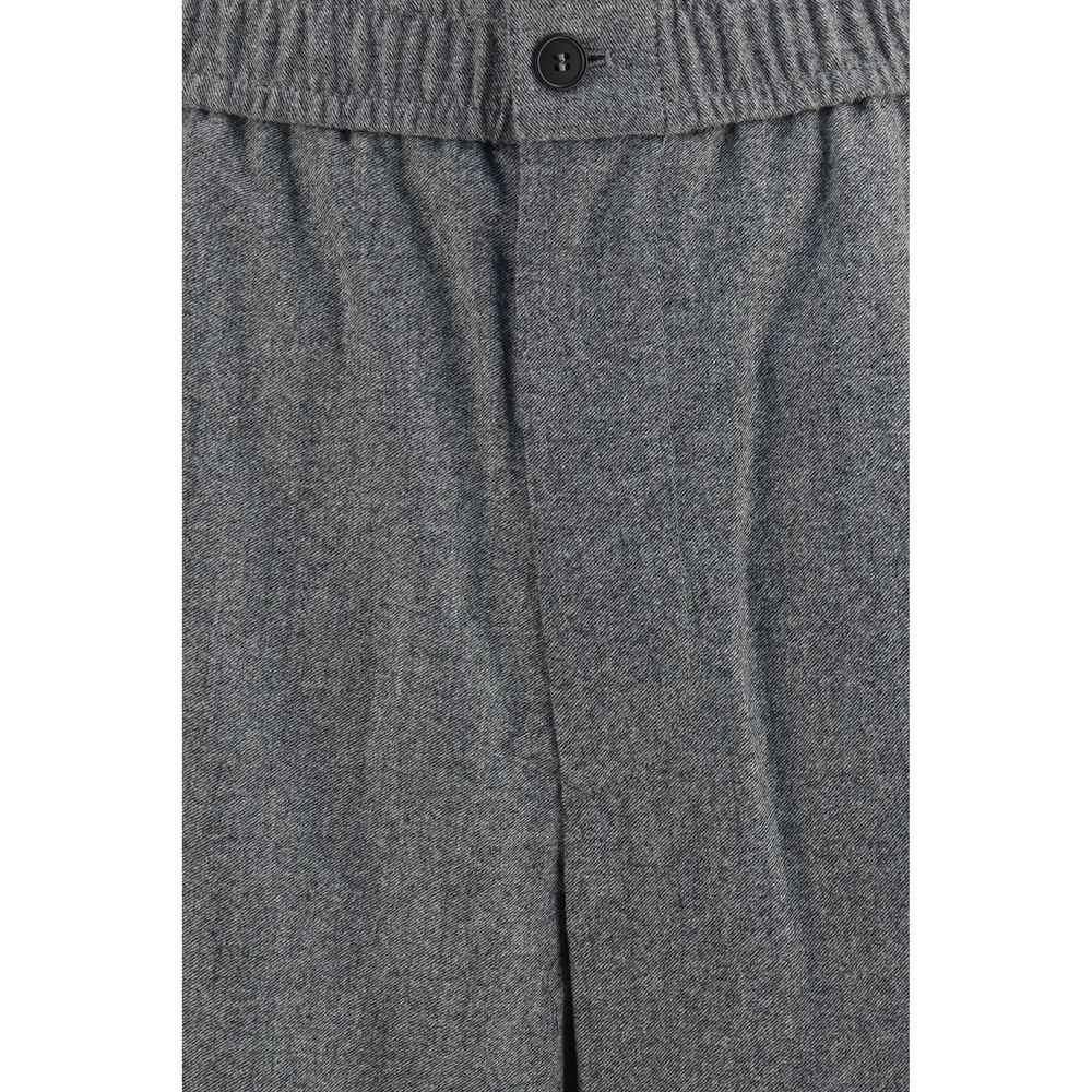 Gray Wool Oves Aries Casual Pants
