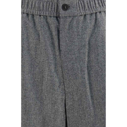 Gray Wool Oves Aries Casual Pants