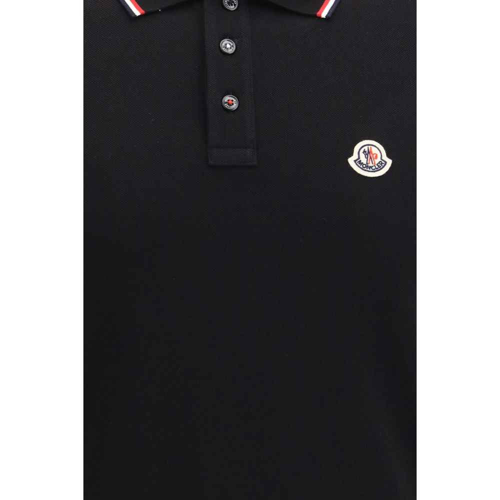 Black Cotton Polo Shirt