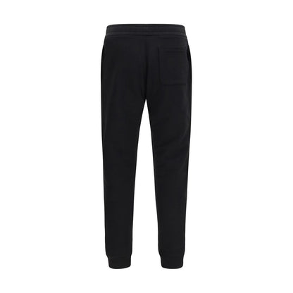 Black Cotton Athletic Pants