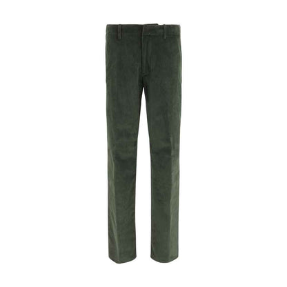 Bicolor Cotton Casual Pants