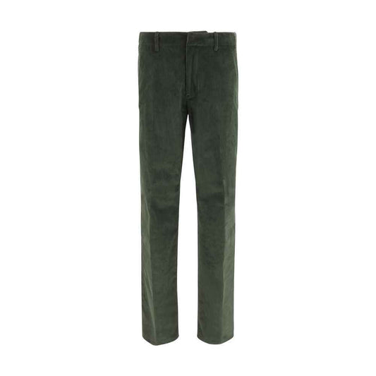 Bicolor Cotton Casual Pants